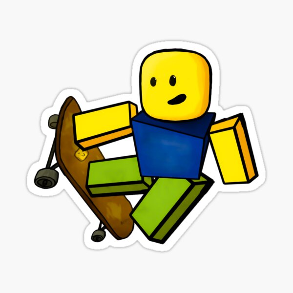 Lil roblox noob Sticker for Sale by Gummybearzz