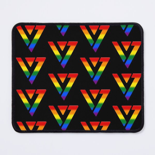 Item preview, Seventeen Logo Gay Pride Flag designed and sold by kissywara.