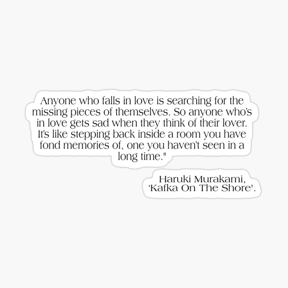 Amor literario: Haruki Murakami Tote Bag by emedementa