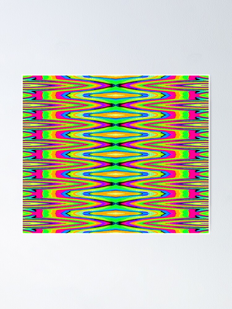 Thumbnail 1 of 3, Poster, Psychedelic Test Pattern designed and sold by solarpsyche.