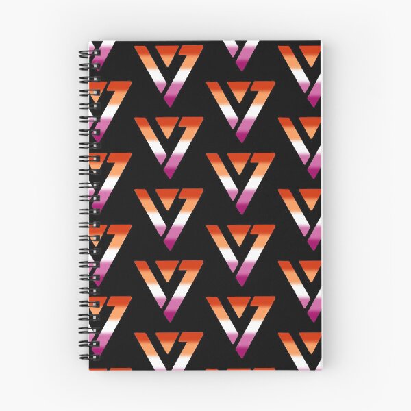 Item preview, SEVENTEEN logo lesbian pride flag designed and sold by kissywara.