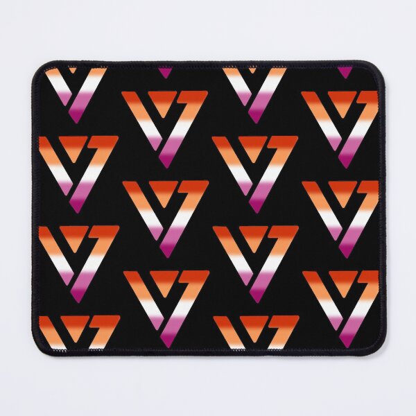 Item preview, SEVENTEEN logo lesbian pride flag designed and sold by kissywara.