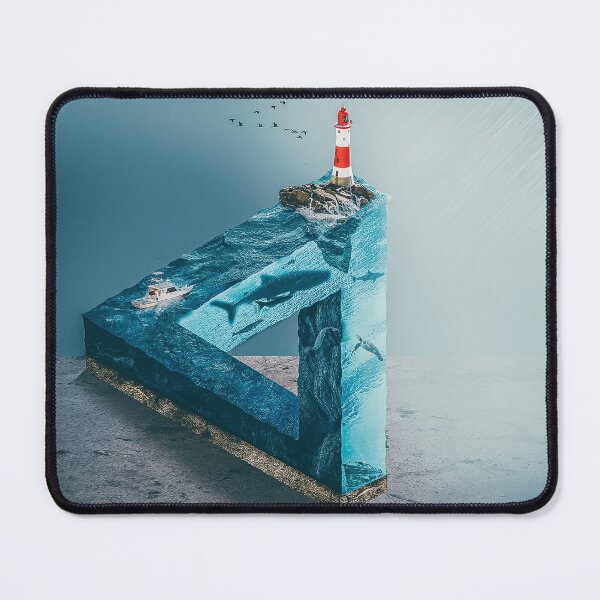 Item preview, Surrealistic Penrose Impossible Triangle-Water World, 3D Nature underwater, Surreal, Surrealist designed and sold by MAEffects.