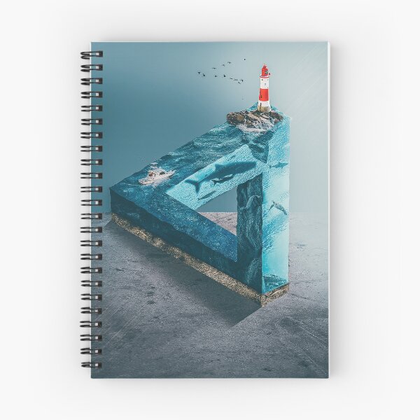 Item preview,  Surrealistic Penrose Impossible Triangle-Water World, 3D Nature underwater, Surreal, Surrealist designed and sold by MAEffects.