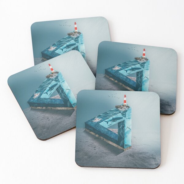 Item preview,  Surrealistic Penrose Impossible Triangle-Water World, 3D Nature underwater, Surreal, Surrealist designed and sold by MAEffects.