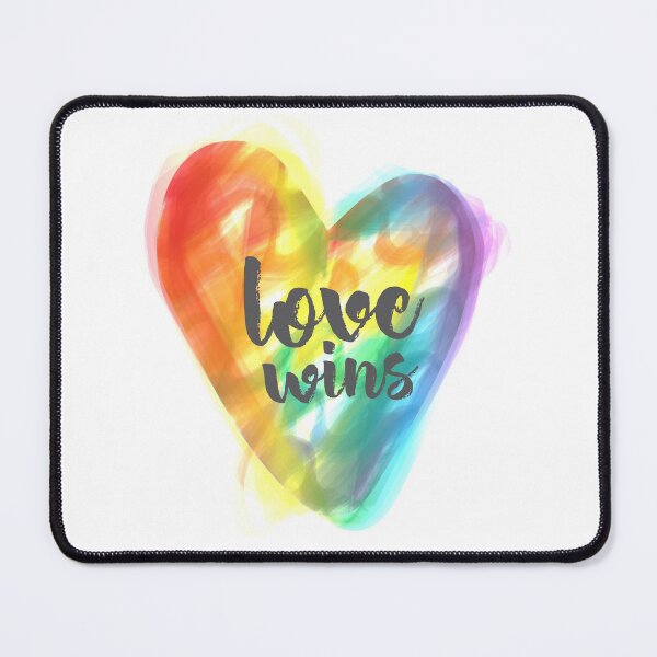 Item preview, Rainbow Love Wins Heart designed and sold by mschubbybunny.