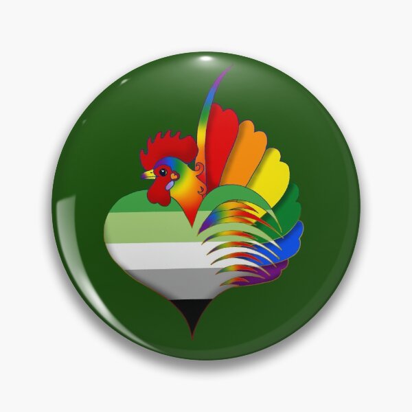 Item preview, Aromantic Pride Serama Heart designed and sold by Kit Ellsworth.