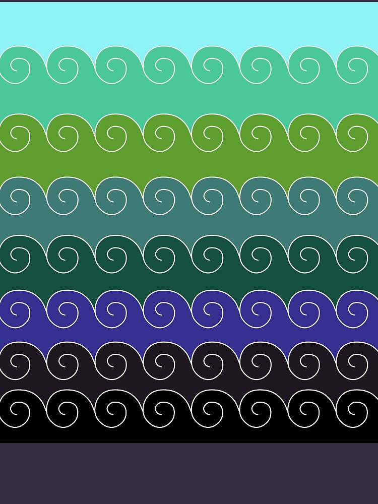 Mystical Japanese Wave Pattern Series2 by vkdezine