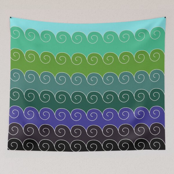 Item preview, Mystical Japanese Wave Pattern Series2 designed and sold by vkdezine.