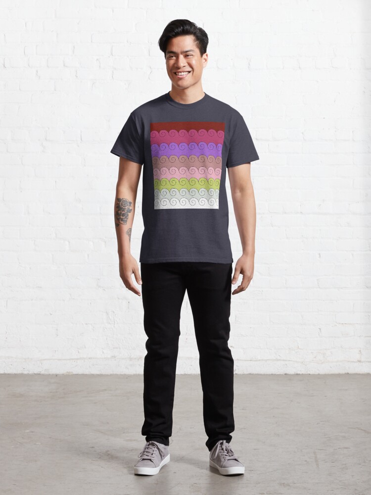 Alternate view of Mystical Japanese Wave Pattern Series3 Classic T-Shirt