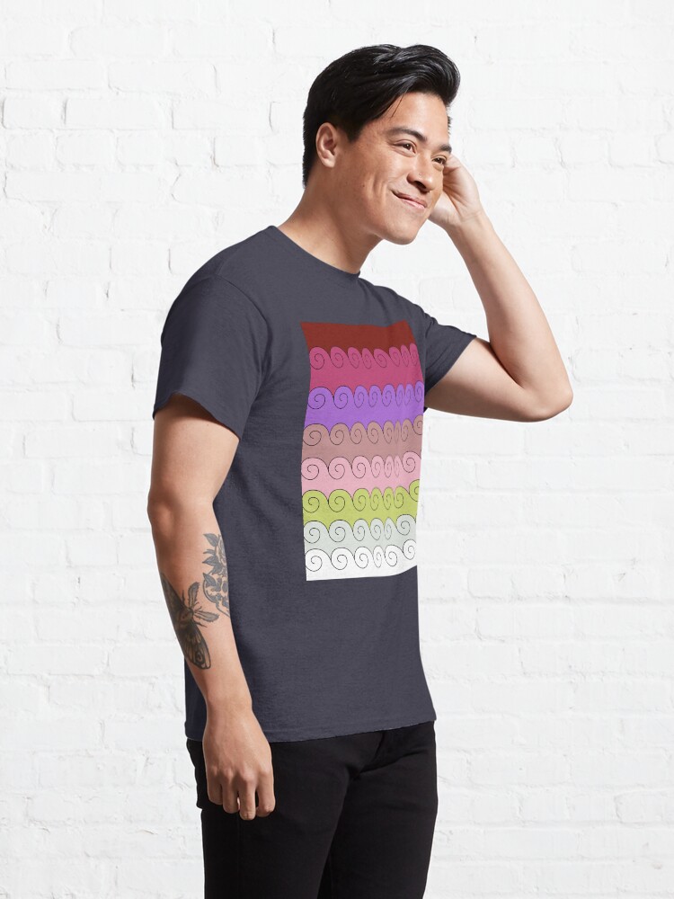 Alternate view of Mystical Japanese Wave Pattern Series3 Classic T-Shirt