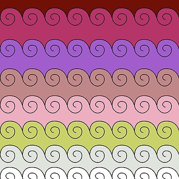Artwork thumbnail, Mystical Japanese Wave Pattern Series3 by vkdezine