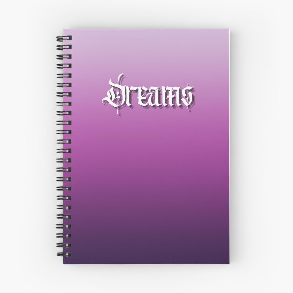 Item preview, Purple Ombre Dreams Journal with Gothic Font designed and sold by Ninjakandy.