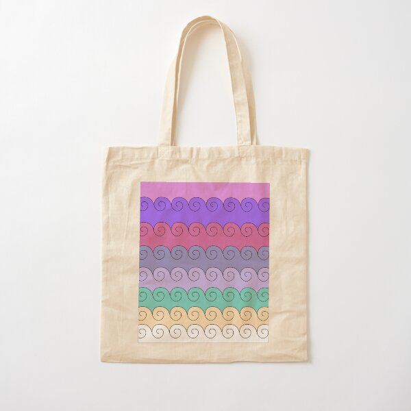 Mystical Japanese Wave Pattern Series4 Cotton Tote Bag