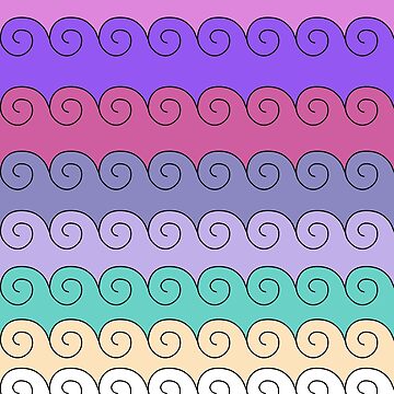 Artwork thumbnail, Mystical Japanese Wave Pattern Series4 by vkdezine