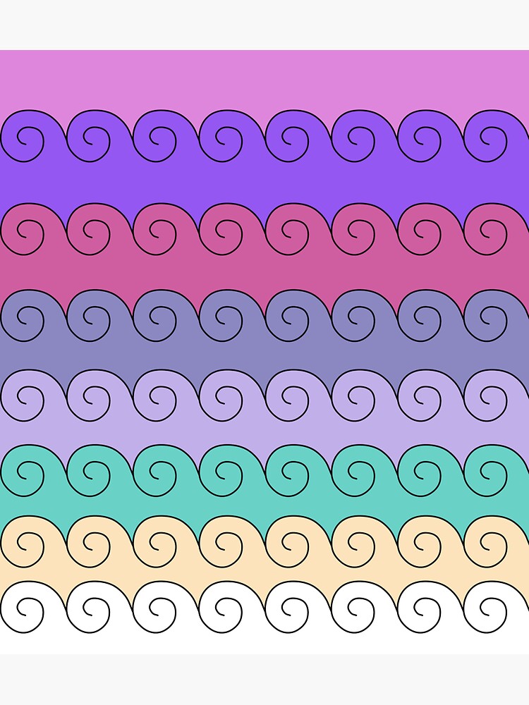 Mystical Japanese Wave Pattern Series4 by vkdezine