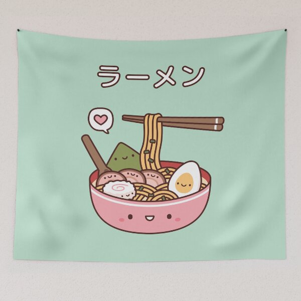 Item preview, Cute Bowl of Ramen and Toppings designed and sold by rustydoodle.
