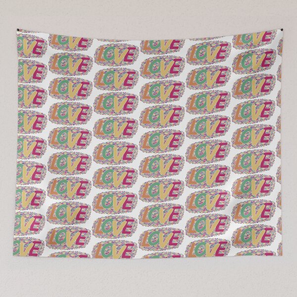 Item preview, Love. Hand drawn colorful doodle illustration. designed and sold by illucesco.