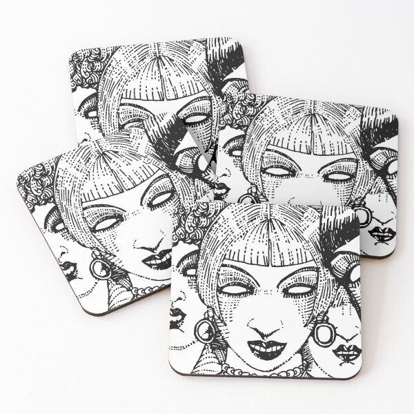 Item preview, Damas de ojos huecos de Mahlon Blaine designed and sold by Hedrin.