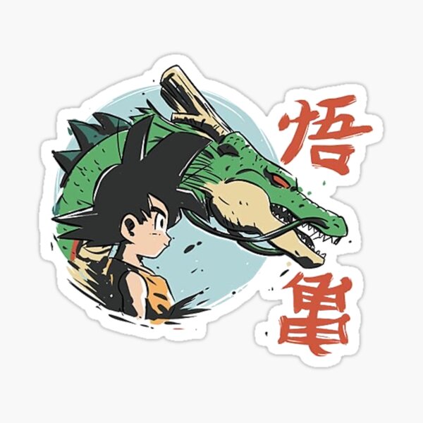 Goku et Shenron Sticker