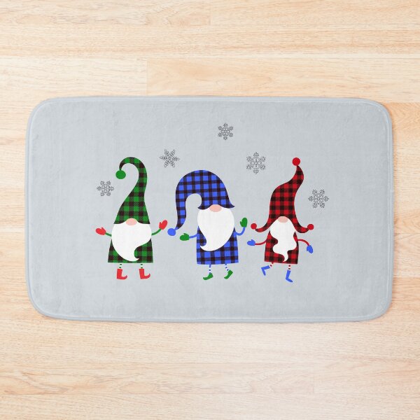 Item preview, Christmas Funny Gnomes Buffalo Plaid designed and sold by SpringMoonPress.