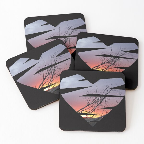 Item preview, Abstract Sunset Heart designed and sold by AloraDawnEve.