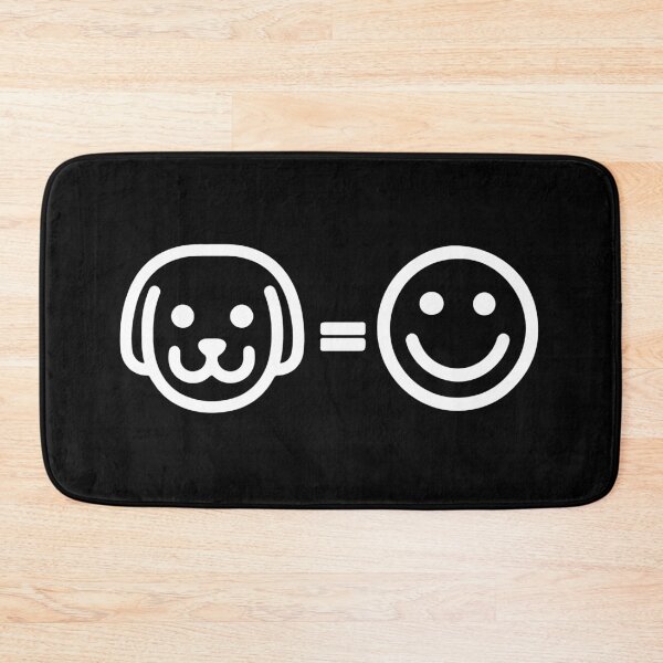 Item preview, Dog = Happy Face (White) designed and sold by GlitterState.