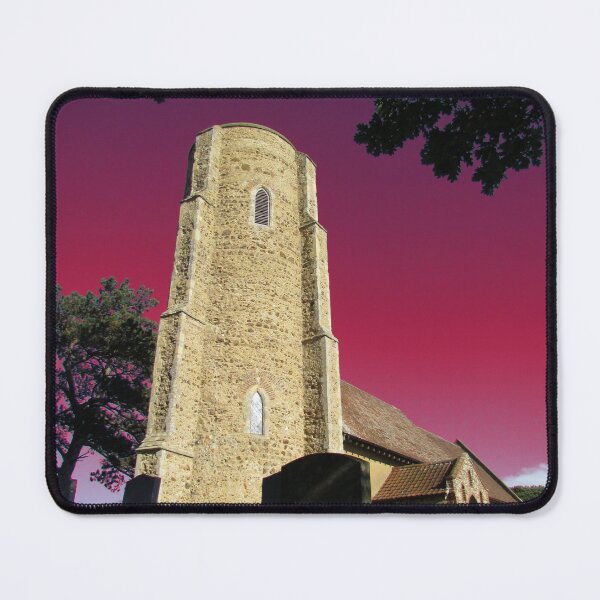 Item preview, All Saints Church, Ramsholt - Magenta Pink designed and sold by wiggyofipswich.