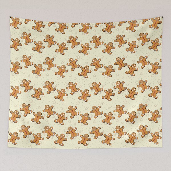 Item preview, Rows of Gingerbread Men Cookies Pattern designed and sold by Trinket-Trickster.