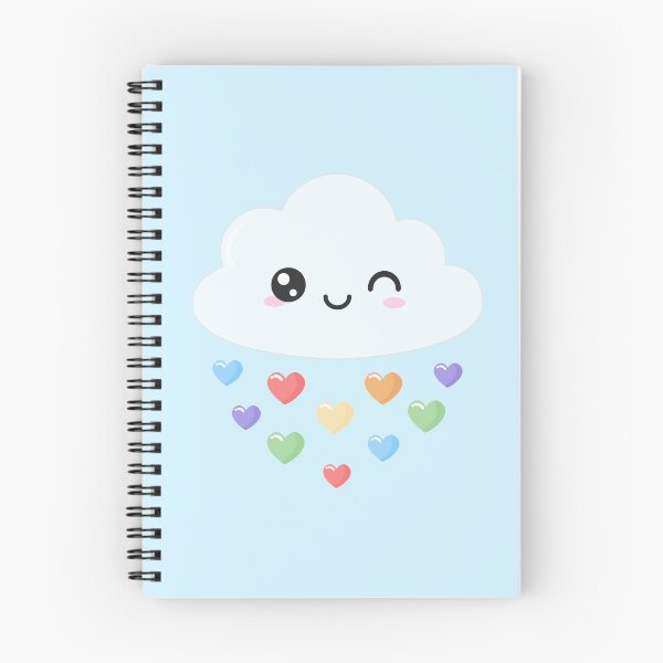 Item preview, Cute Cloud Rainbow Hearts Winking Happy Smiling Blushing Clouds designed and sold by Simplyy  Unique.