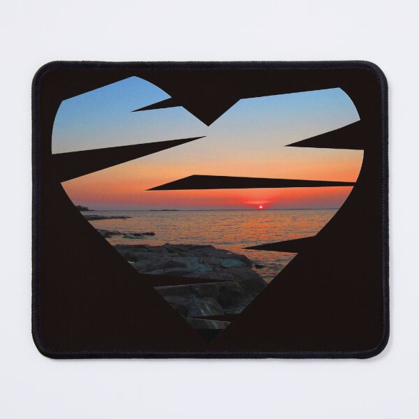 Item preview, Abstract Heart, Sunset Lake designed and sold by AloraDawnEve.