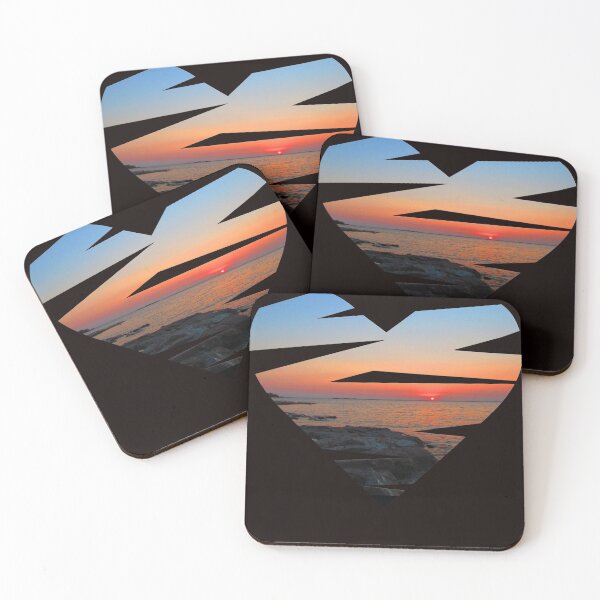 Item preview, Abstract Heart, Sunset Lake designed and sold by AloraDawnEve.