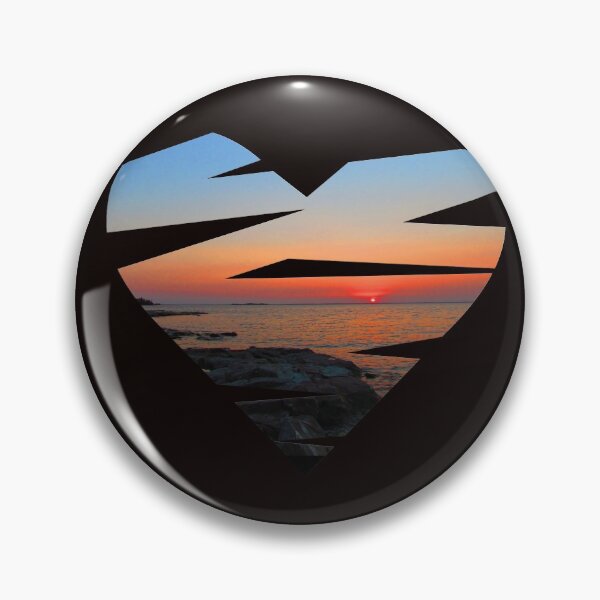 Item preview, Abstract Heart, Sunset Lake designed and sold by AloraDawnEve.