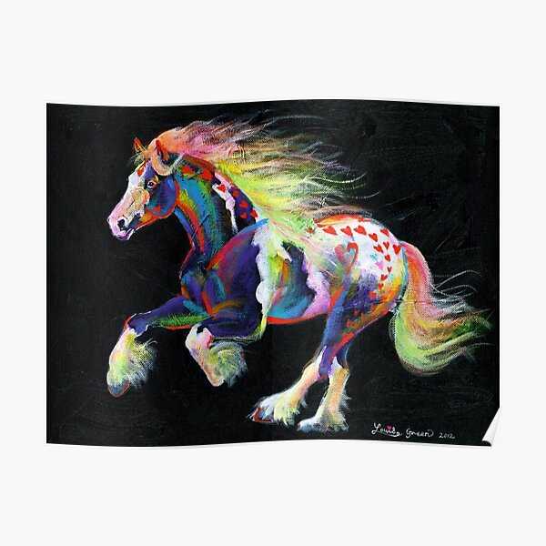Trail Of Hearts Pony Poster
