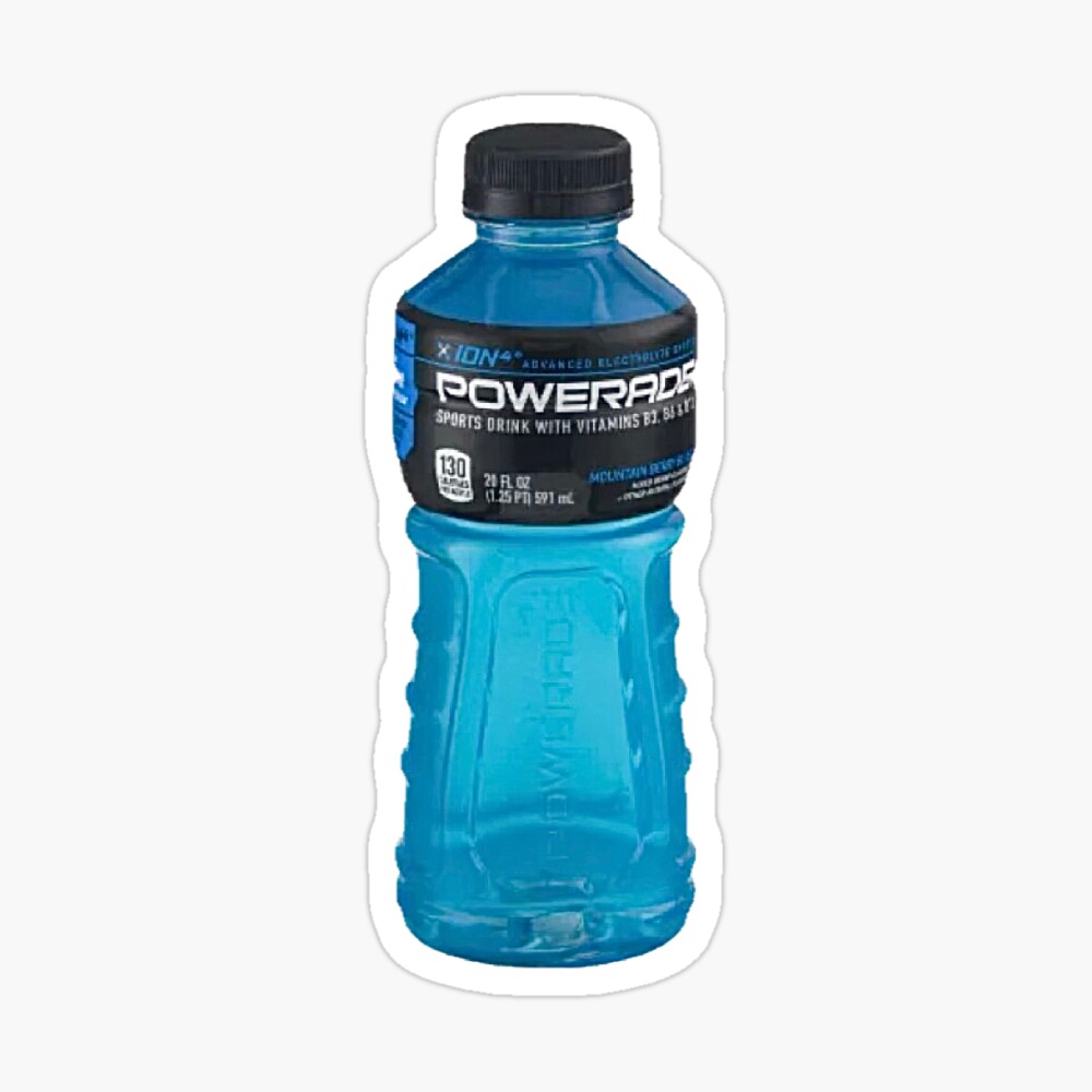 Highlights Blue Sports Sticker Water Bottle
