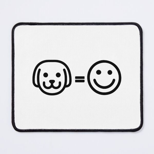 Item preview, Dog = Happy Face (black) designed and sold by GlitterState.