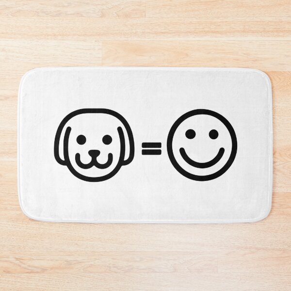 Item preview, Dog = Happy Face (black) designed and sold by GlitterState.