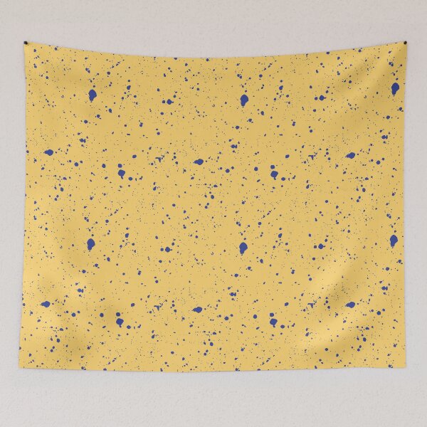 Item preview, Ink Spot Yellow and Blue designed and sold by SerenaChoe.