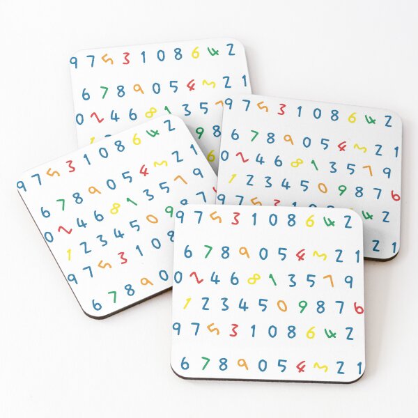 Item preview, Colorful Numbers 0 to 9 designed and sold by CarlottaLai.