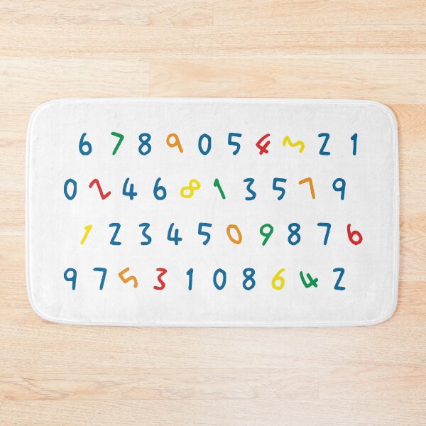 Item preview, Colorful Numbers 0 to 9 designed and sold by CarlottaLai.