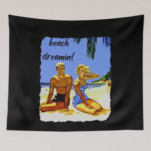 Item preview, Beach Dreamin! Vintage print designed and sold by KathteeDesign.
