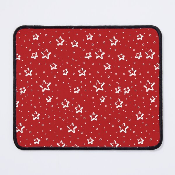 Item preview, White Stars on Red Seamless Pattern designed and sold by Trinket-Trickster.