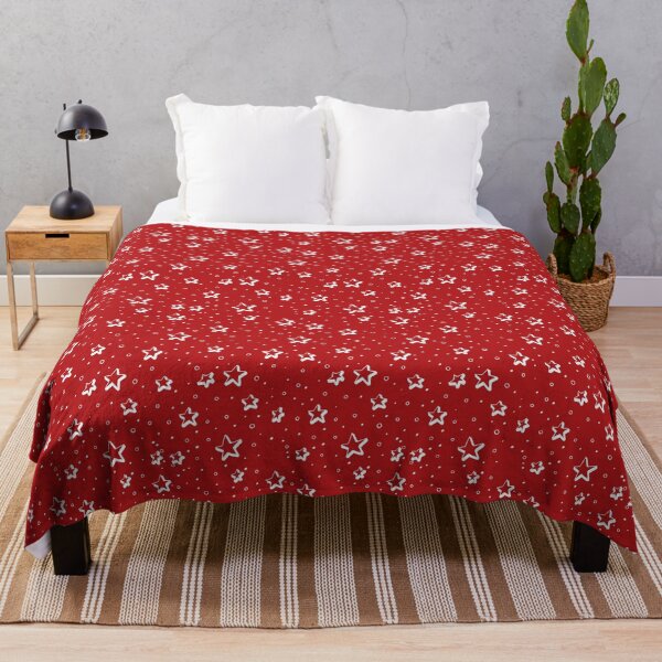 Item preview, White Stars on Red Seamless Pattern designed and sold by Trinket-Trickster.