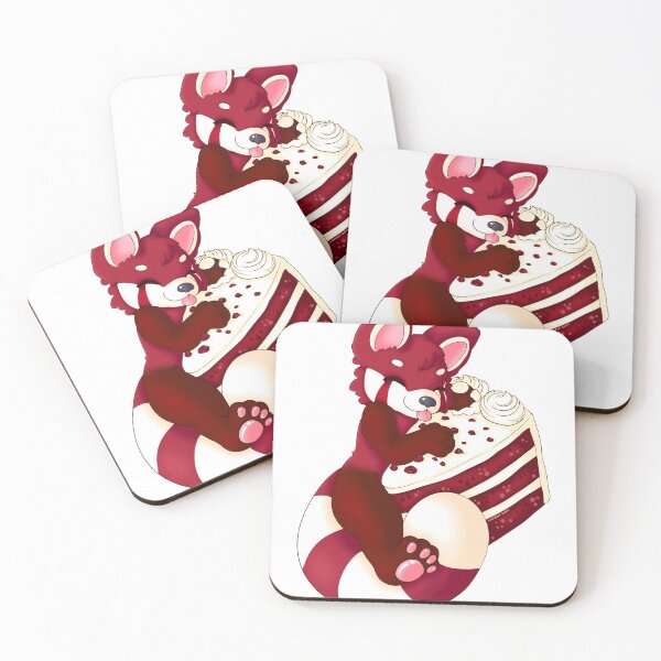 Item preview, Red velvet panda designed and sold by squishyenby.