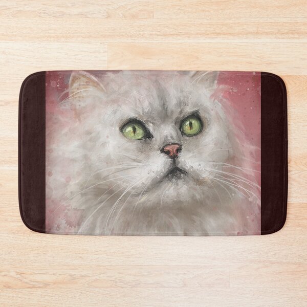 Item preview, Painting of a Fluffy White Persian Cat  designed and sold by ibadishi.