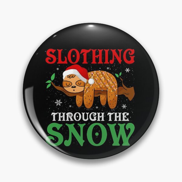 Item preview, Slothing Thru The Snow-cute sloth Christmas gift idea designed and sold by BRtisticDesigns.
