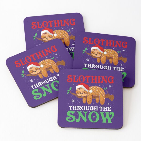 Item preview, Slothing Thru The Snow-cute sloth Christmas gift idea designed and sold by BRtisticDesigns.
