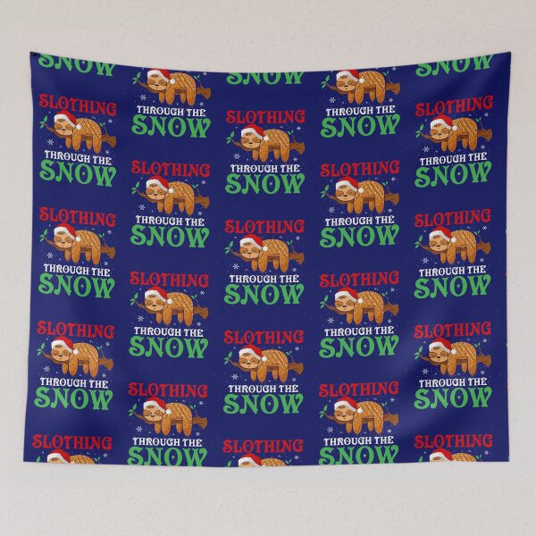Item preview, Slothing Thru The Snow-cute sloth Christmas gift idea designed and sold by BRtisticDesigns.