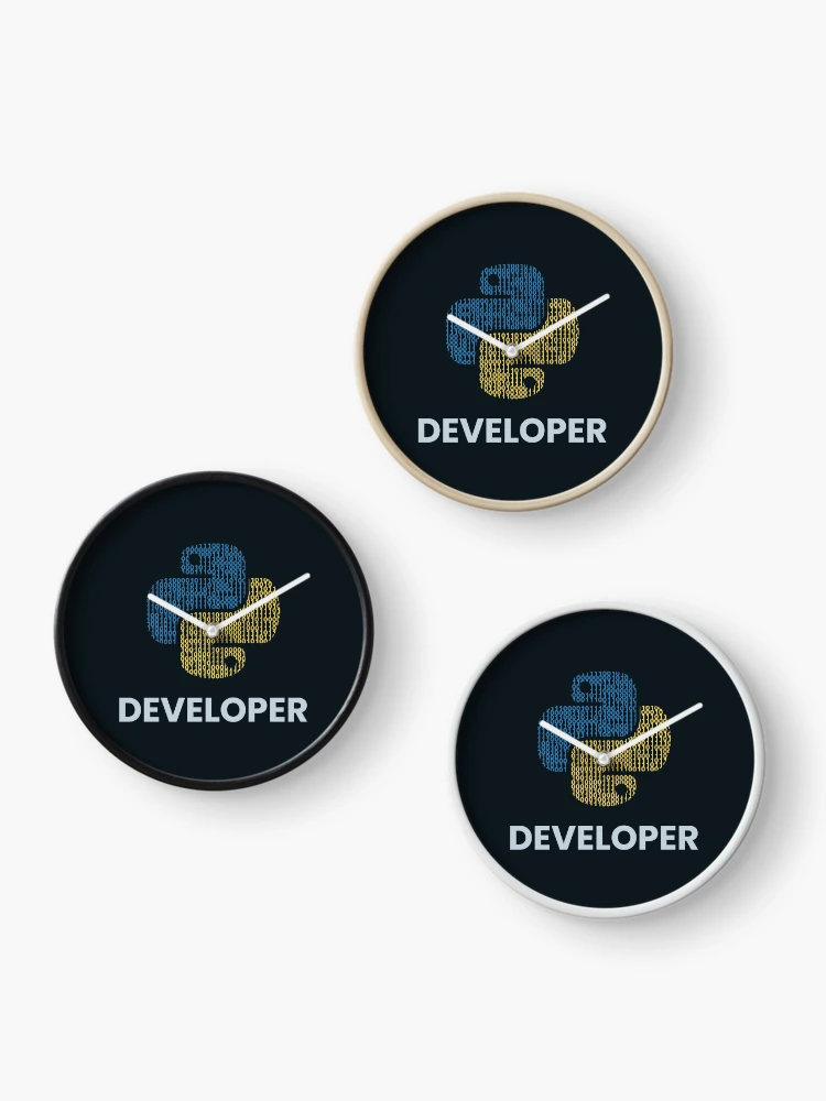 Thumbnail 3 of 4, Clock, Binary python developer designed and sold by rintosu.