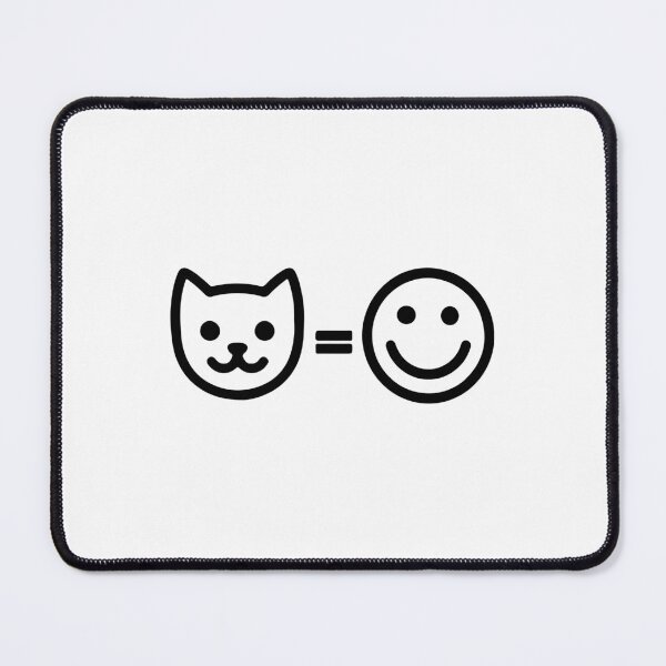 Item preview, Cat = Happy Face (black) designed and sold by GlitterState.